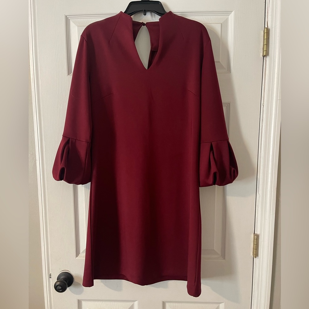 New York & Co Size Large Burgundy dress